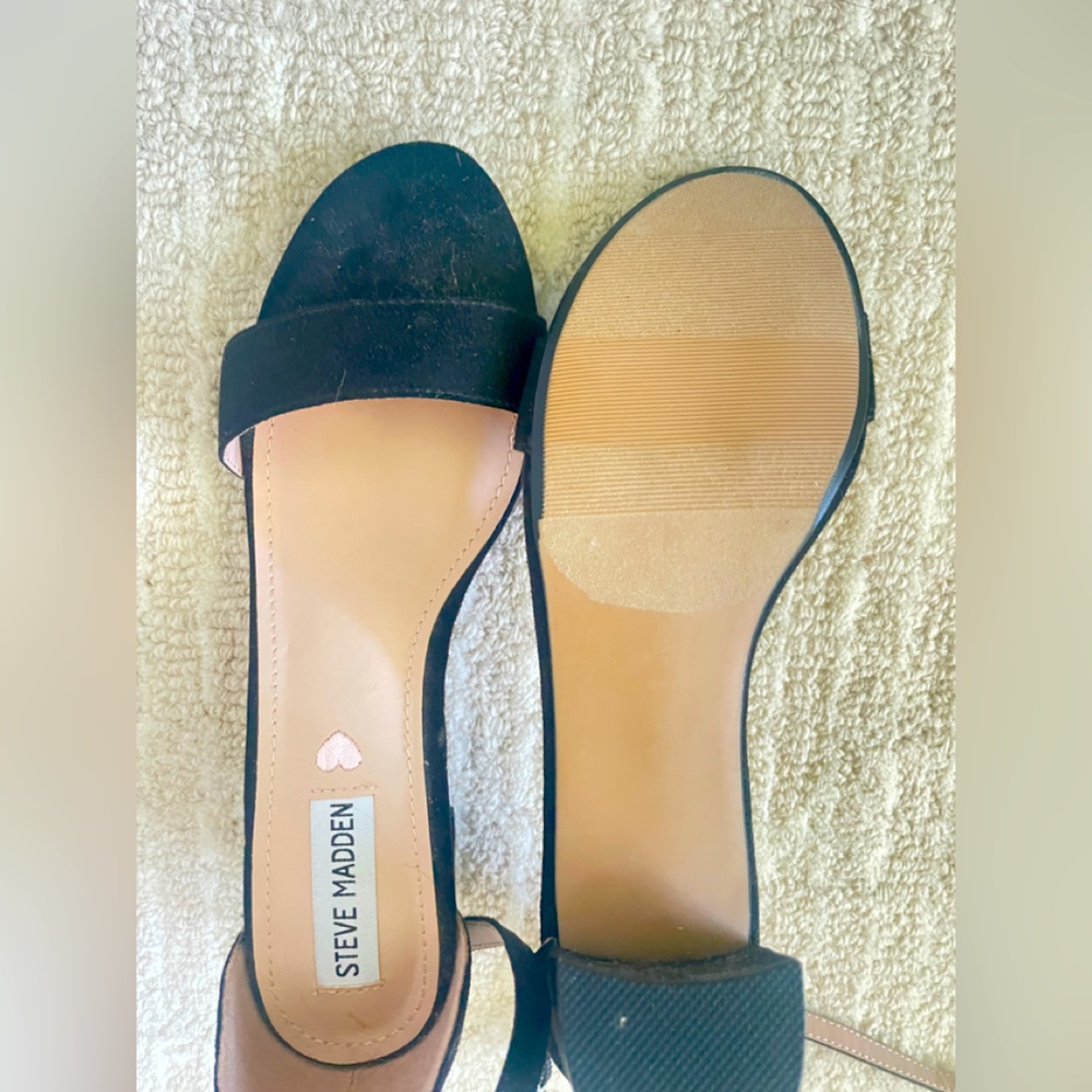Steve Madden Black Heeled Sandals